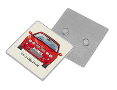 MG ZT190 2001-04 Square Fridge Magnet